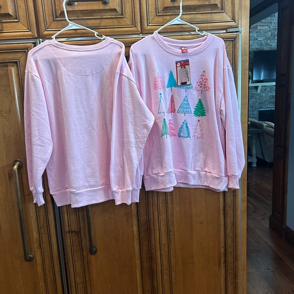 Festive Pink Tree Sweatshirt - Picture 2 of 2